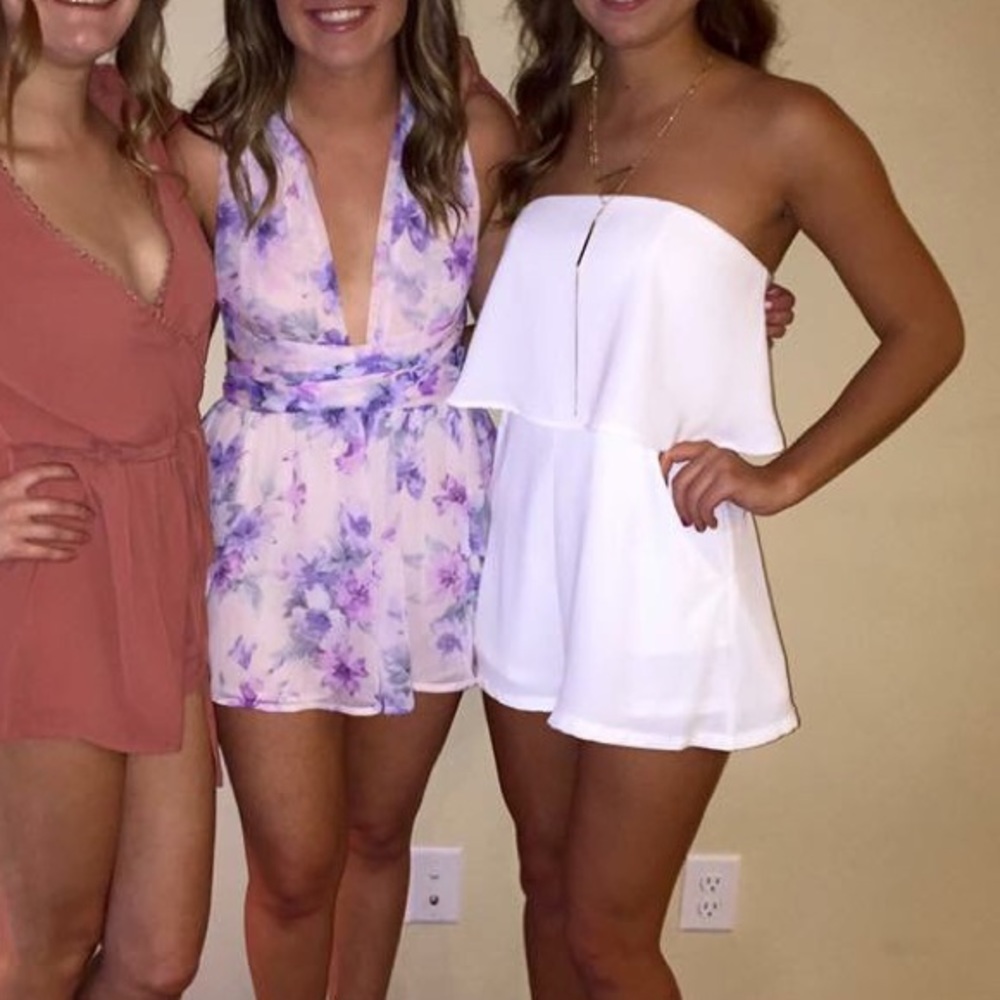 White romper size S